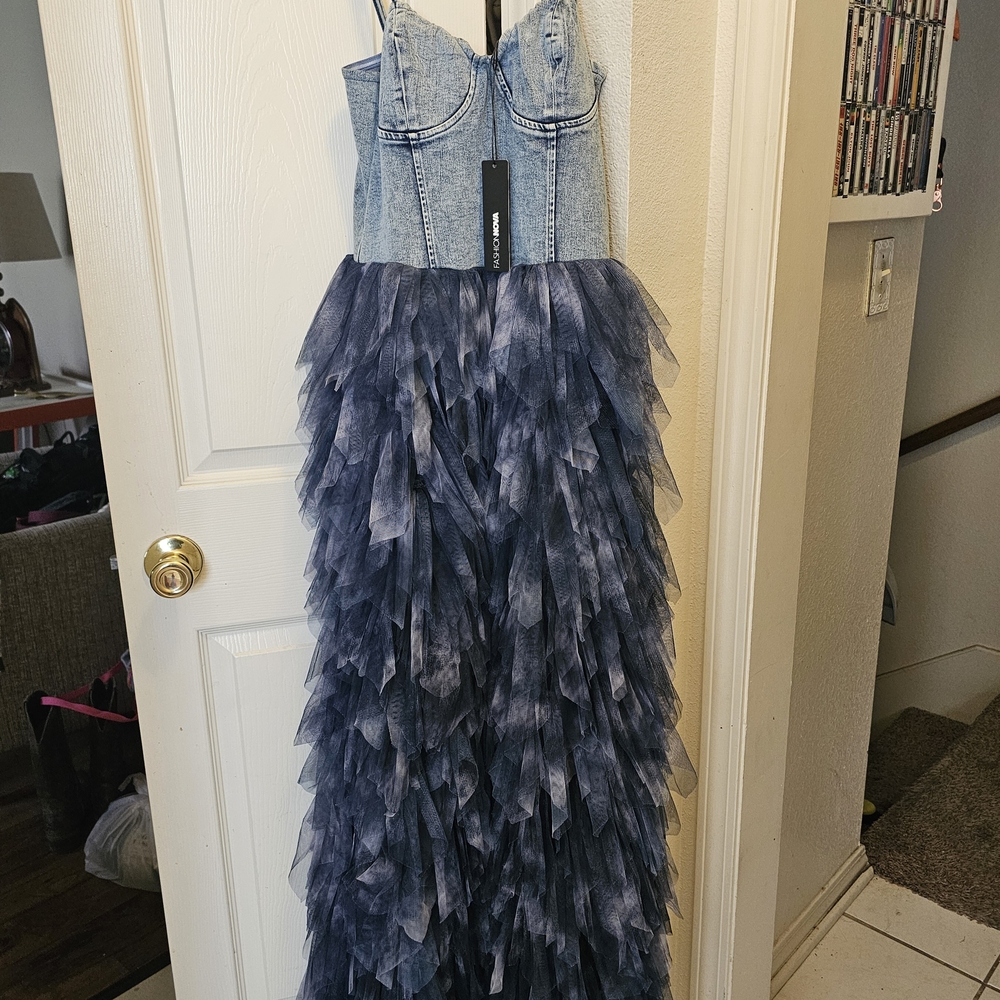Fashion Nova Blue Denim Dress